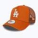 Ανδρικό New Era League Essential Trucker Los Angeles Dodgers med καφέ καπέλο μπέιζμπολ