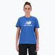 Γυναικεία μπλούζα New Balance Jersey Stacked Logo T-Shirt blueagat