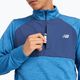 Ανδρικό New Balance Athletics Heat Grid 1/2 Zip heron blue running longsleeve 5