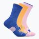 HOKA Crew Run Κάλτσες 3 ζευγάρια ροζ twillight/sherbert/dazzling blue