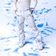 Γυναικείο παντελόνι snowboard ROXY Chloe Kim γαλάζιο μπλε σύννεφα 9