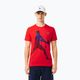 Lacoste Tennis X Novak Djokovic κόκκινο φραγκοστάφυλο πουκάμισο + καπέλο σετ