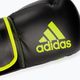 Γάντια πυγμαχίας adidas Hybrid 80 μαύρο/κίτρινο ADIH80 5