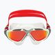 Aquasphere Vista λευκή/ασημί/κόκκινη μάσκα κολύμβησης τιτανίου MS5050915LMR 7