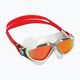 Aquasphere Vista λευκή/ασημί/κόκκινη μάσκα κολύμβησης τιτανίου MS5050915LMR 8
