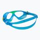 Aquasphere Vista τυρκουάζ/κίτρινη/διαφανής παιδική μάσκα κολύμβησης MS5084307LC 4