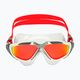 Aquasphere Vista λευκή/κόκκινη/κόκκινη μάσκα κολύμβησης με καθρέφτη τιτανίου MS5600915LMR 2