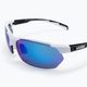 UVEX Sportstyle 114 γυαλιά ηλίου λευκό μαύρο ματ/καθρέφτης μπλε/καθρέφτης πορτοκαλί/καθαρό S5309398216 5