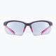 UVEX Sportstyle 802 V Small μωβ ροζ γυαλιά ηλίου ματ/καπνός 2