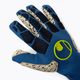 Uhlsport Hyperact Supergrip+ Finger Surround γάντι τερματοφύλακα μπλε και λευκό 101123101 3