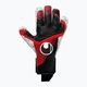 Γάντια τερματοφύλακα Uhlsport Powerline Supergrip+ Hn μαύρο/κόκκινο/λευκό