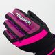 Reusch Duke R-Tex XT παιδικά γάντια σκι μαύρο-ροζ 4