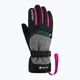 Reusch Flash Gore-Tex παιδικά γάντια σκι μαύρο/μαύρο μελανζέ/ροζ glo 7