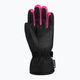 Reusch Flash Gore-Tex παιδικά γάντια σκι μαύρο/μαύρο μελανζέ/ροζ glo 8