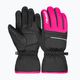 Παιδικά γάντια σκι Reusch Alan black/pink glo 5