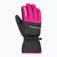 Παιδικά γάντια σκι Reusch Alan black/pink glo 6