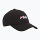 FILA Brasov 6 Panel με γραμμικό λογότυπο μαύρο καπέλο μπέιζμπολ