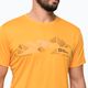 Jack Wolfskin Peak Graphic ανδρικό trekking t-shirt πορτοκαλί 1807183 3