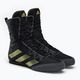 adidas Box Hog 4 παπούτσια πυγμαχίας μαύρο και χρυσό GZ6116 4