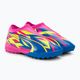 PUMA Match Ll Energy TT + Mid Jr παιδικά ποδοσφαιρικά παπούτσια φωτεινό ροζ/υψηλό μπλε/κίτρινο συναγερμός 4
