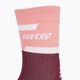 CEP Γυναικείες κάλτσες τρεξίματος συμπίεσης 4.0 Mid Cut rose/dark red 3
