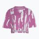 Γυναικείο μπλουζάκι adidas Thebe Magugu Allover Print Crop Tee semi pulse lilac/white