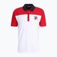 FILA ανδρικό πουκάμισο πόλο Lianshan Blocked bright white-true red 5