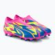 PUMA Ultra Match Ll Energy FG/AG Jr παιδικές μπότες ποδοσφαίρου φωτεινό ροζ/υψηλό μπλε/κίτρινο συναγερμός 4
