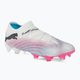 PUMA Future 7 Ultimate Low FG/AG λευκό/μαύρο/ροζ δηλητήριο/λαμπερό νερό/ασημένια ομίχλη ποδοσφαίρου μπότες ποδοσφαίρου
