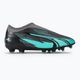 PUMA Ultra Match LL Rush FG/AG έντονο γκρι/λευκό/puma/electro aqua παιδικά ποδοσφαιρικά παπούτσια 2