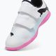 PUMA Future 7 Play IT V παιδικά ποδοσφαιρικά παπούτσια puma white/puma black/poison pink 8