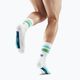 CEP Miami Vibes 80's ανδρικές κάλτσες συμπίεσης για τρέξιμο λευκές/πράσινες aqua 3