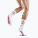 CEP Miami Vibes 80's λευκό/ροζ ουρανό ανδρικές κάλτσες συμπίεσης για τρέξιμο 3