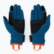 Γυναικεία γάντια πεζοπορίας ORTOVOX Fleece Γαλάζιο 5635900005 2