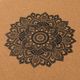 Yoga Design Lab Cork 5,5 mm καφέ Mandala Μαύρο στρώμα γιόγκα 4