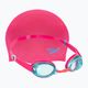 Speedo Jet V2 Παιδικό σετ κολύμβησης Head Cap + Fluo πορτοκαλί/ροζ ανάμικτα γυαλιά