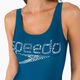Γυναικείο ολόσωμο μαγιό Speedo Logo Deep U-Back μπλε 68-12369G711 8