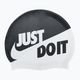 Nike Jdi Slogan σκουφάκι για κολύμπι μαύρο και άσπρο NESS9164-001
