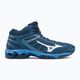Ανδρικά παπούτσια βόλεϊ Mizuno Wave Voltage Mid navy blue V1GA216521 2