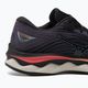 Γυναικεία παπούτσια για τρέξιμο Mizuno Wave Sky 6 μαύρο/ασημί/καυτό κοράλλι 10