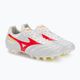 Ανδρικά ποδοσφαιρικά παπούτσια Mizuno Morelia II Elite MD λευκά/κοραλλί κοραλλί2/μπολτ2 4