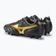 Mizuno Morelia II Club MD ανδρικά ποδοσφαιρικά παπούτσια μαύρο/χρυσό/σκιά 4