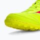 Mizuno Morelia Sala Elite TF κίτρινο ασφαλείας/καυτό κοράλλι 2/ασημένιο γαλαξία ανδρικά ποδοσφαιρικά παπούτσια 9