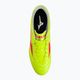 Mizuno Morelia II Club MD κίτρινο ασφαλείας/καυτό κοράλλι 2/ασημένιο γαλαξία ανδρικά ποδοσφαιρικά παπούτσια 7