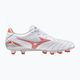 Ανδρικά ποδοσφαιρικά παπούτσια Mizuno Morelia Neo IV Pro MD λευκό/ ακτινοβόλο κόκκινο/ ζεστό κοράλλι 2