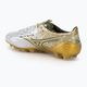 Ανδρικά ποδοσφαιρικά παπούτσια Mizuno Αlpha Japan Md λευκό/χρυσό/μαύρο 3