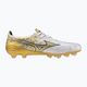 Ανδρικά ποδοσφαιρικά παπούτσια Mizuno Αlpha Japan Md λευκό/χρυσό/μαύρο 9