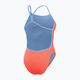 Speedo Solid Vback disco peach/curious blue γυναικείο ολόσωμο μαγιό 2