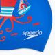 Speedo Junior Printed Silicone tru cobalt/watermelon/white παιδικό καπέλο κολύμβησης 3