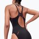 Speedo HyperBoom Splice Muscleback ολόσωμο μαγιό μαύρο/plum dandy/siren red 9